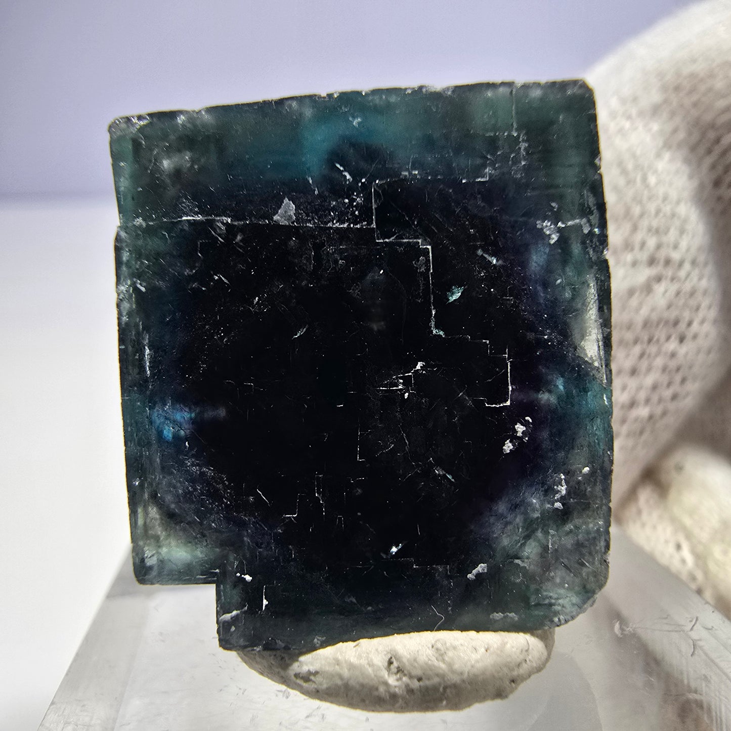 Phantom Fluorite Cube Specimen, Zonal - New Find! Okorusu, Namibia 28*18*18mm 