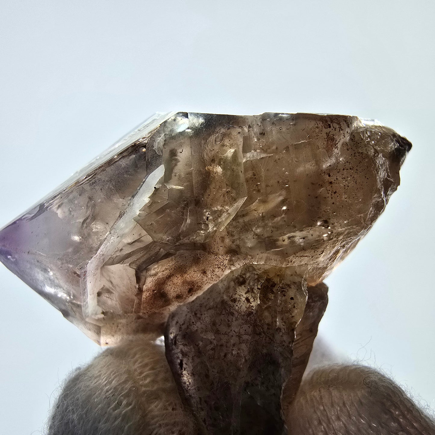 Rare spécimen de sceptre d'améthyste fantôme, Brandberg, Namibie, 48 x 47 x 35 mm 