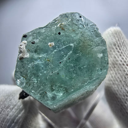 Seltener Aquamarin X mit Schörl Turmalin Erongo, Namibia 26*25*20mm