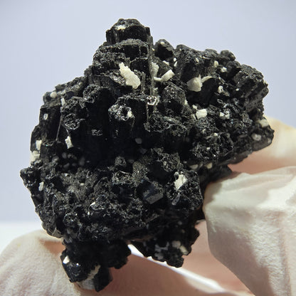 Tourmaline Schorl rare, spécimen d'orthose, Erongo, Namibie, 35 x 21 x 26 mm 