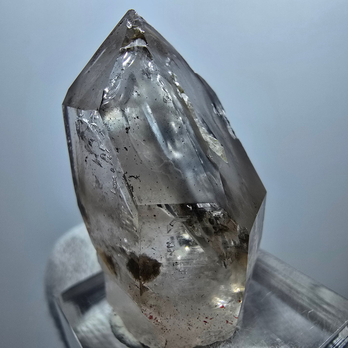 Clear Phantom Smoky Quartz Scepter Point Goboboseb, Namibia 37*21*17mm 