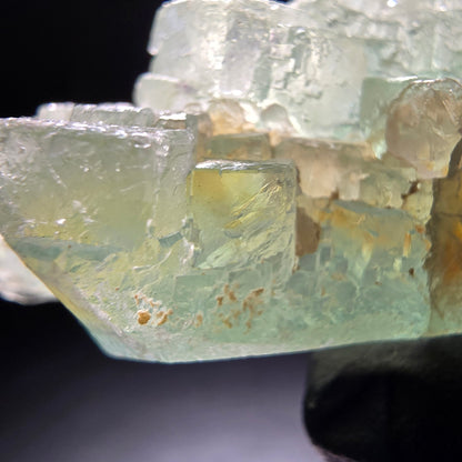 Clear stepped Phantom Fluorite cubes green Omehane, Namibia 58*33*29mm