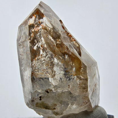 Enhydro Phantom Rauchquarz Zepter Spitze 2x Blase Goboboseb, Namibia 48*25*23mm