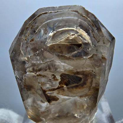 Enhydro Phantom Smoky Quartz Scepter, 1x Bubble Goboboseb, Namibia 31*23*16mm 