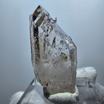 Enhydro Phantom Smoky Quartz Scepter, 1x Bubble Goboboseb, Namibia 37*19*11mm 