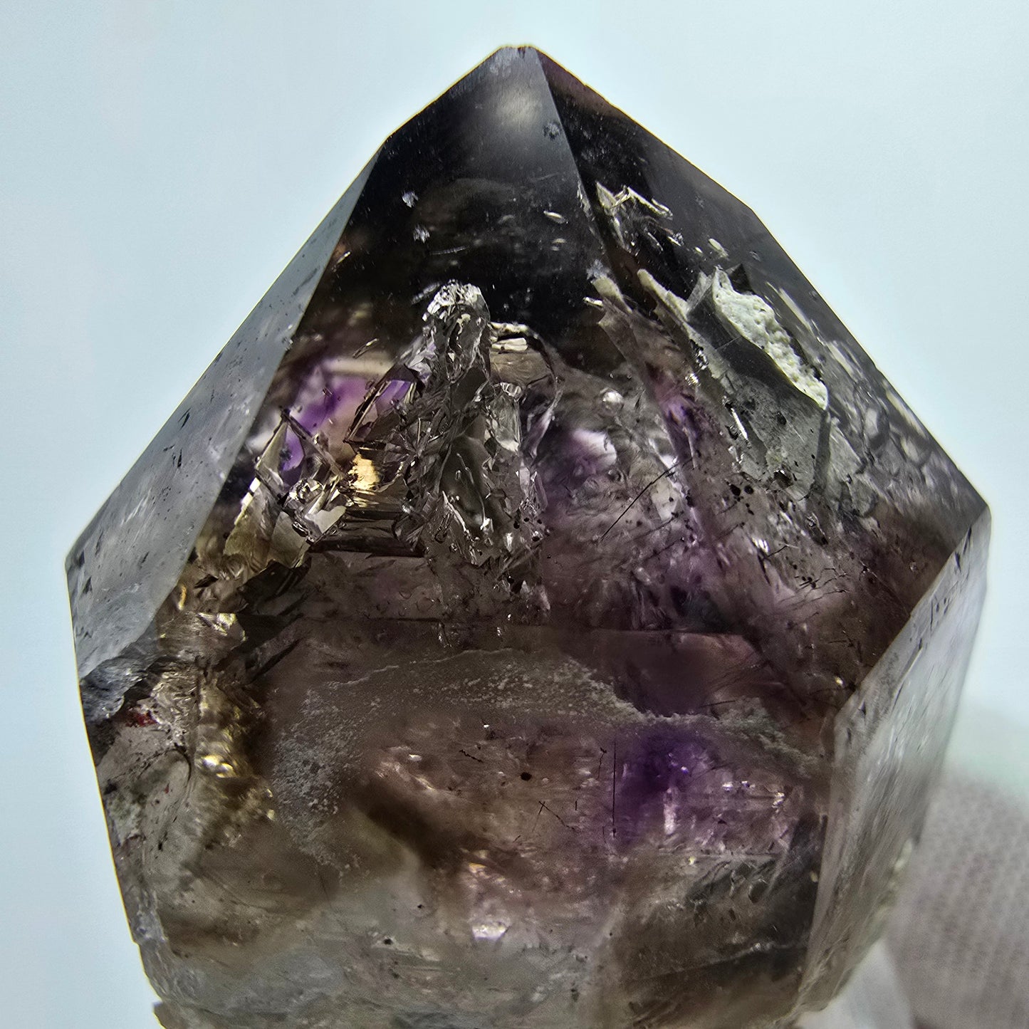 Phantom Amethyst Zepter Kristall Goboboseb Namibia 37*31*23mm Mineraliensammlung