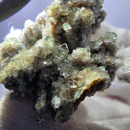 Rare spécimen de cube de fluorite fantôme, vert Okorusu, Namibie 53 x 35 x 23 mm 