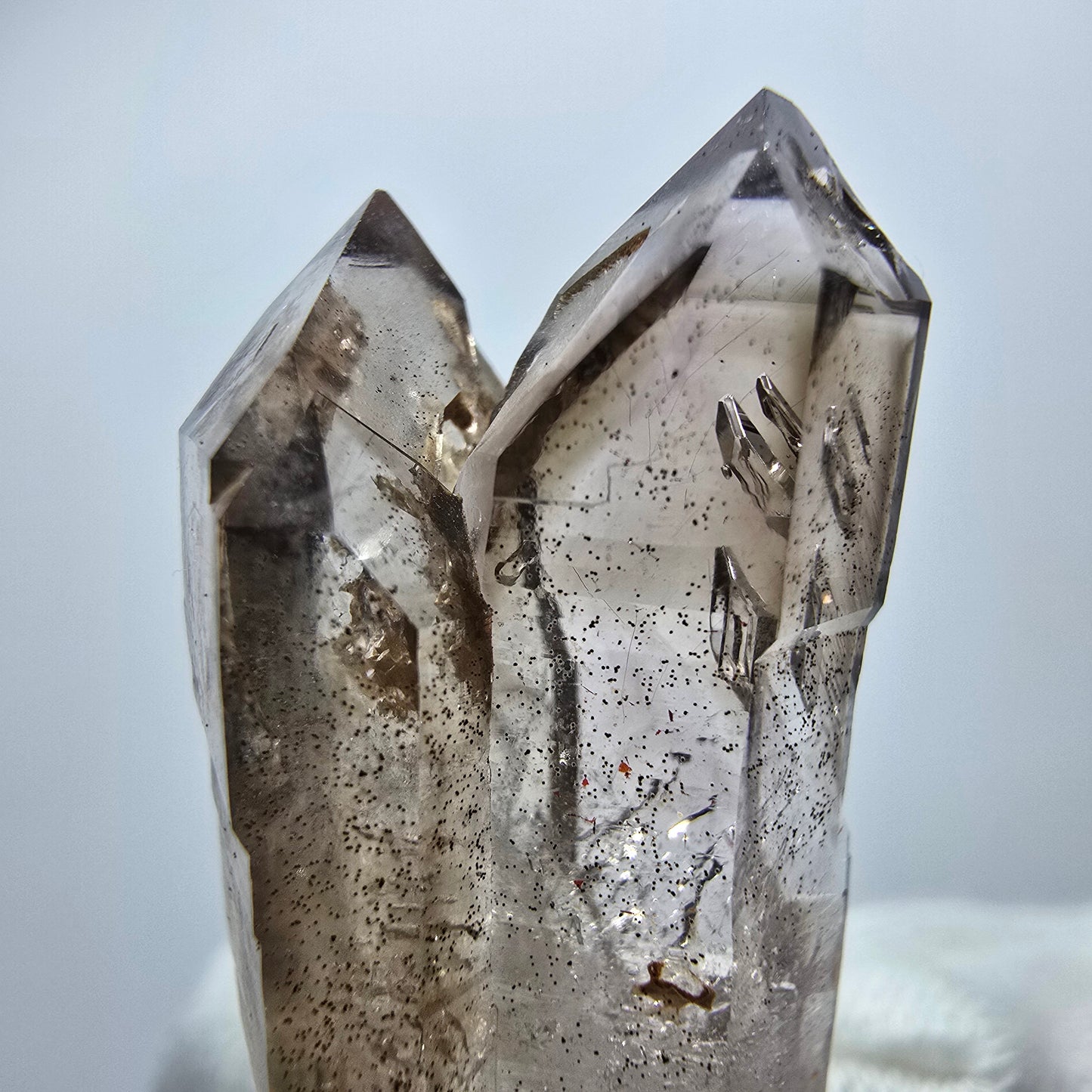 Clear Phantom Smoky Quartz DT Scepter Point Goboboseb, Namibia 38*16*12mm 