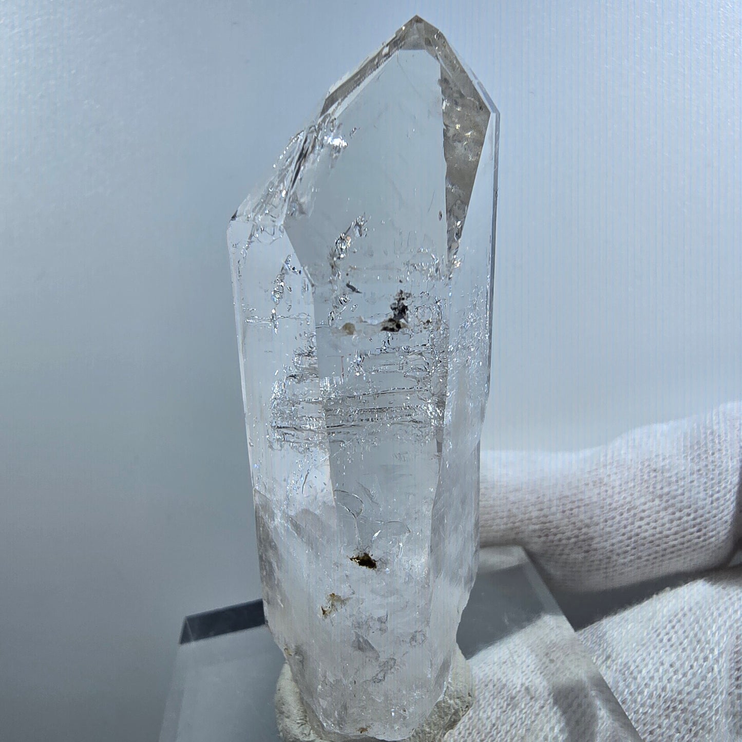 Enhydro Phantom Smoky Quartz Scepter, 2x Bubble Valentine Pocket Goboboseb Namibia 67*23*20mm 