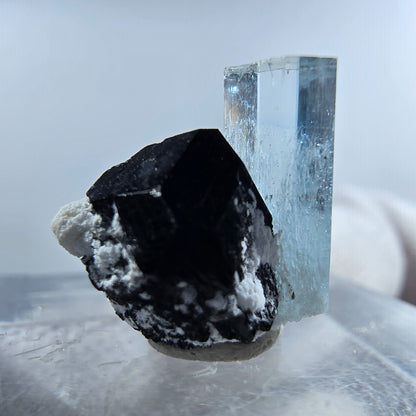 Aigue-marine Setlene, tourmaline Schörl stade Erongo, Namibie 13*14*10mm 