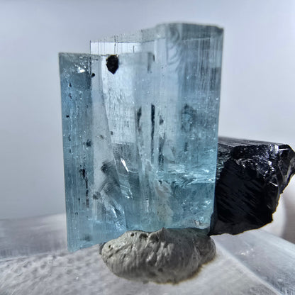 Aigue-marine Setlene, tourmaline Schörl stade Erongo, Namibie 19*21*14mm 