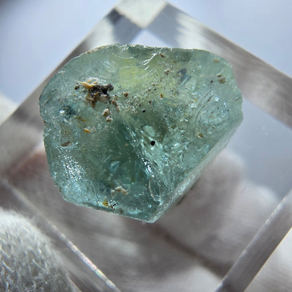 Seltener Aquamarin X mit Schörl Turmalin Erongo, Namibia 13*11*10mm