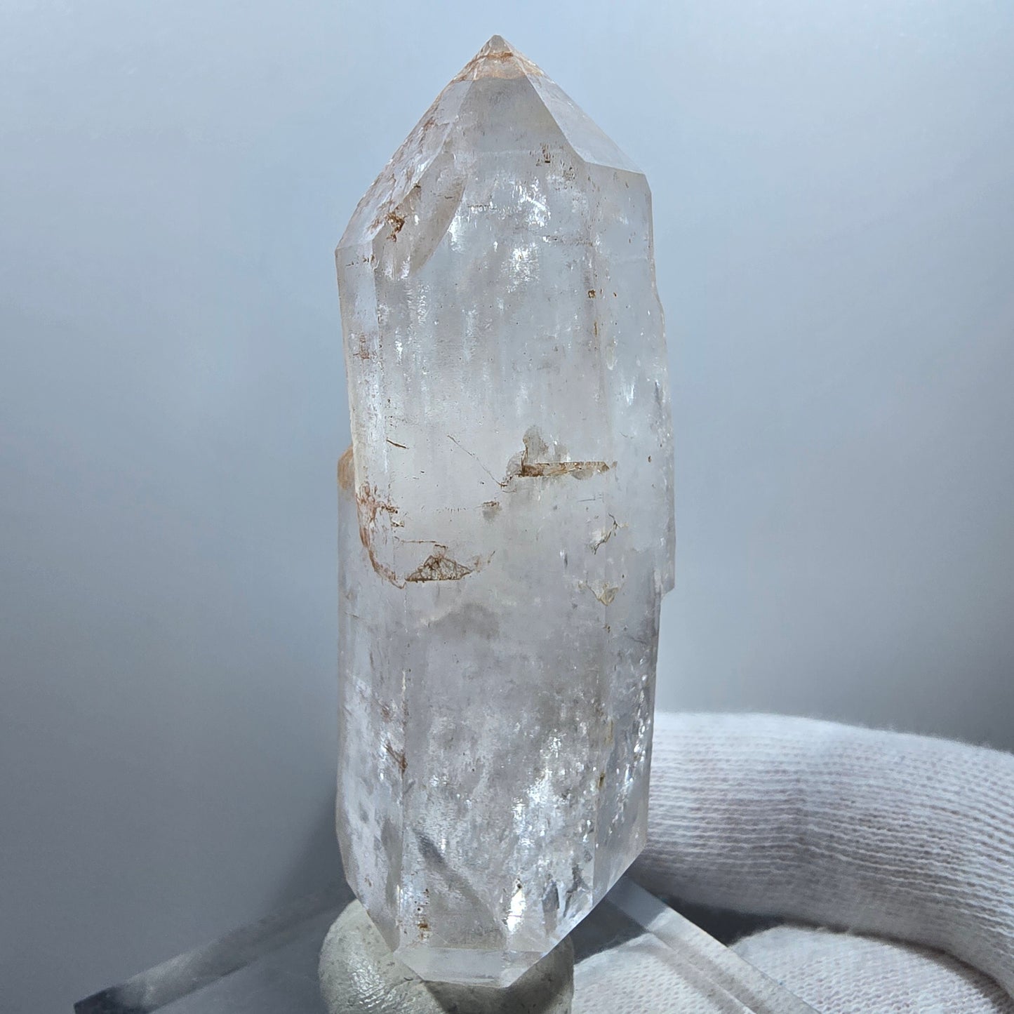 Lemurian Phantom Smoky Quartz DT Scepter Stage Valentine Pocket Goboboseb Namibie 77*28*24mm 