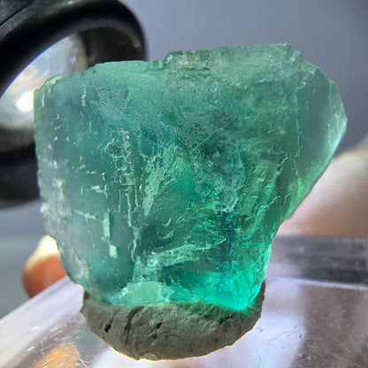 Klarer Phantom Fluorit Würfel parkettiert, grün Okorusu, Namibia 21*20*19mm