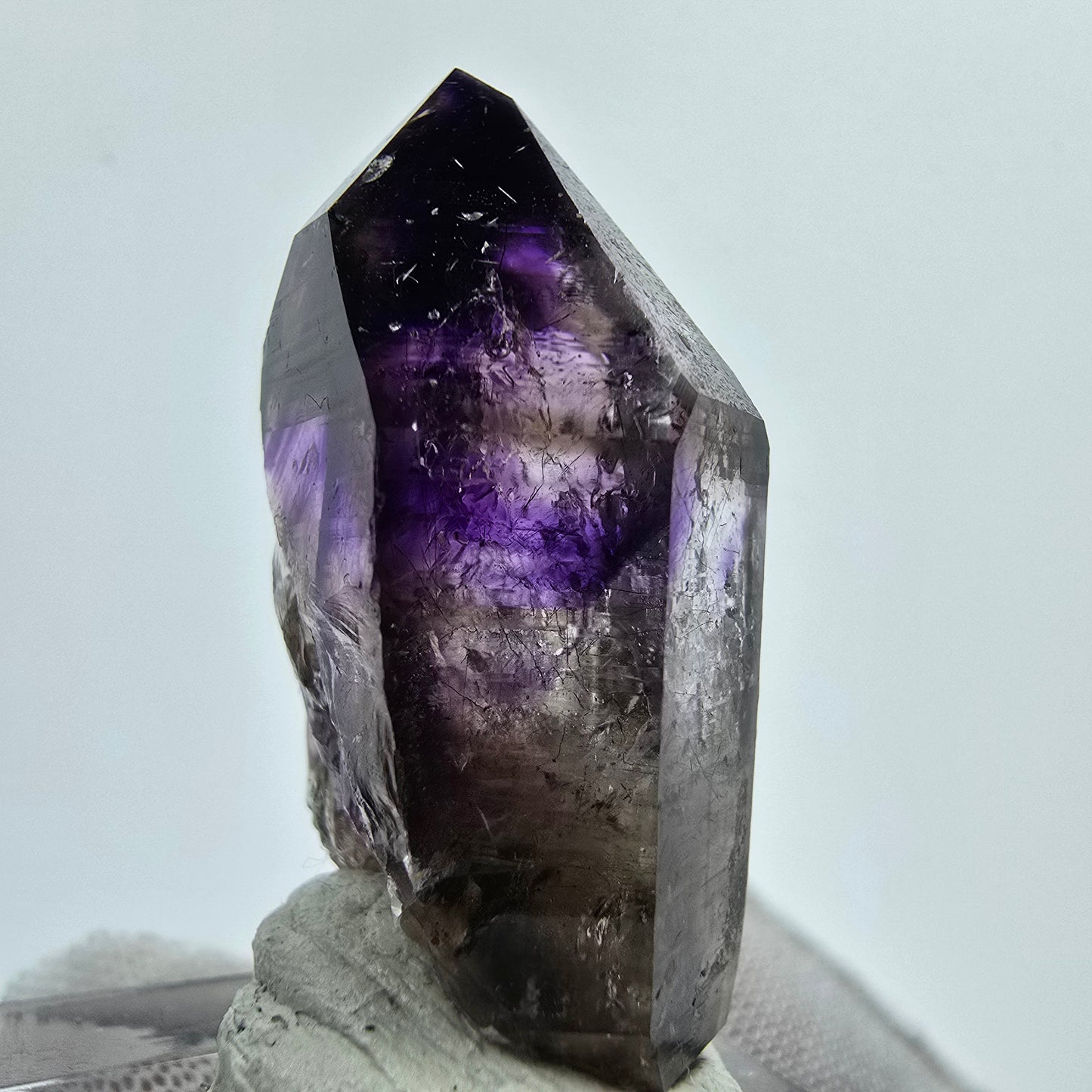 Phantom Amethyst Kristall lila Goboboseb, Namibia 38*20*14mm Mineraliensammlung