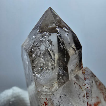 Enhydro Phantom Rauchquarz Zepter, 2x Blase Goboboseb, Namibia 35*26*12mm