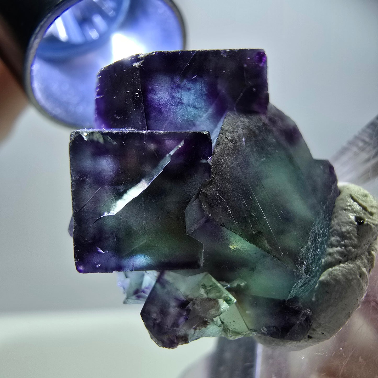 Rare Fluorite Cube Specimen, green purple Okorusu, Namibia 24*21*19mm 
