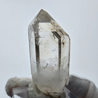 Enhydro Phantom Smoky Quartz Point 1x Bubble Goboboseb, Namibia 42*17*16mm 