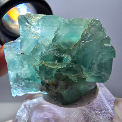 Spécimen de cube de fluorite fantôme, parquet vert Okorusu, Namibie 37 x 30 x 27 mm 