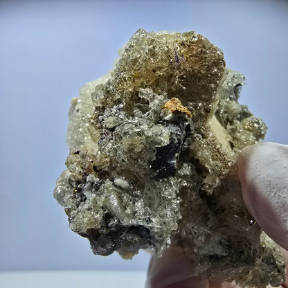 Hyalit Opal, Rauchquarz, Schörl Turmalin, Orthoklas Erongo, Namibia 71*58*45mm