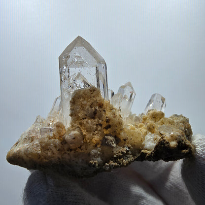 Enhydro Harlequin Quartz fumé, calcite UV Stage Valentine Pocket Goboboseb Namibie 55*36*35mm 