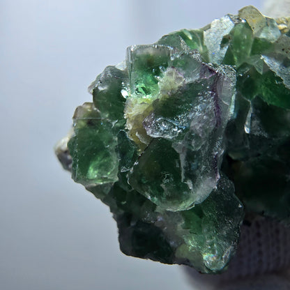 Phantom Fluorit Würfel Muskovit Schörl Turmalin Stufe Erongo, Namibia 45*23*24mm