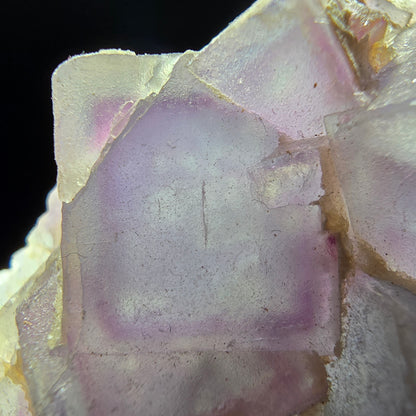 Phantom Fluorite Cube on Quartz Cluster purple green Omehane, Namibia 65*55*19mm