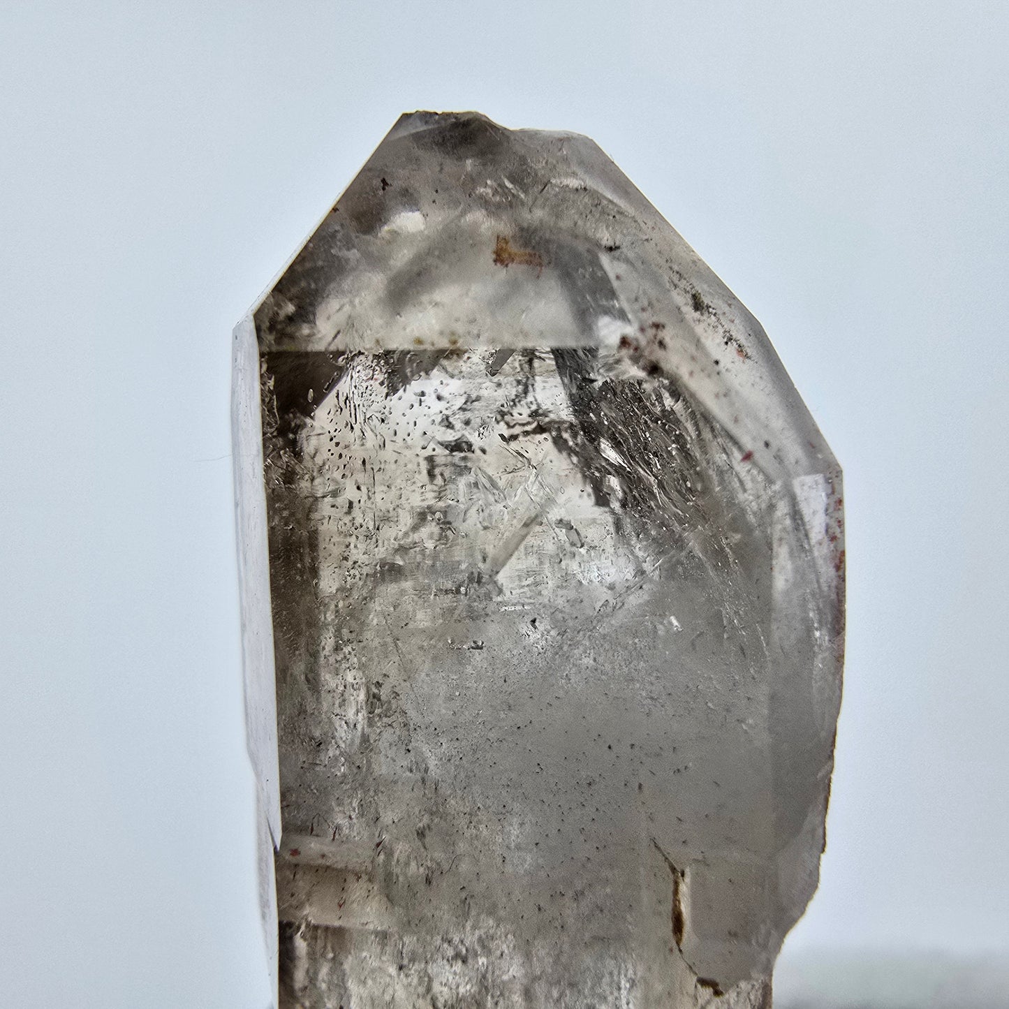 Enhydro Phantom Smoky Quartz Sceptre Tip 1x Bubble Goboboseb, Namibie 39*19*16mm 