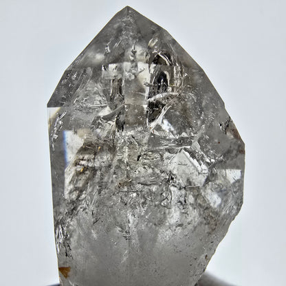 Sceptre de poche Saint-Valentin en quartz fumé fantôme squelette, Namibie, 47 x 33 x 29 mm 