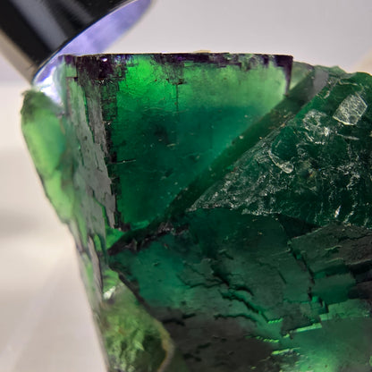 Spécimen de cube de fluorite fantôme parqueté zonal Okorusu, Namibie 53*43*21mm 