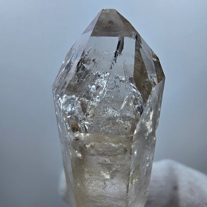 Enhydro Phantom Smoky Quartz, 2x Bubble (large) Valentine Pocket Goboboseb Namibia 66*20*20mm 