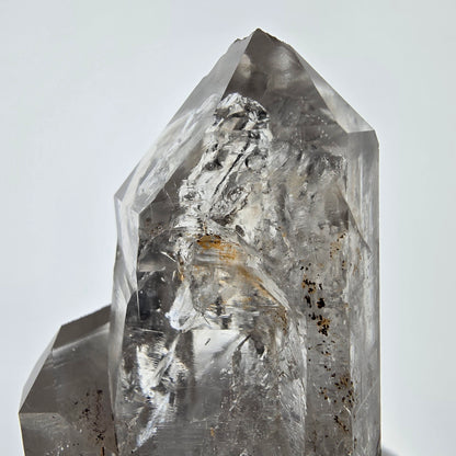 Squelette Fantôme Quartz Fumé DT Sceptre Valentine Pocket Goboboseb Namibie 66*37*24mm 