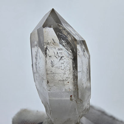 Enhydro Phantom Rauchquarz Zepter Spitze 2x Blase Goboboseb, Namibia 43*21*15mm