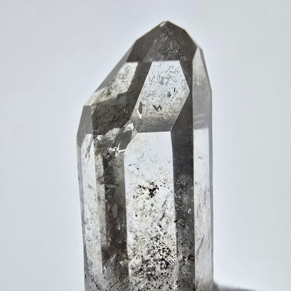 Sceptre DT en quartz fumé squelette Enhydro, 1x pochette Saint-Valentin à bulles, Namibie 54 x 18 x 15 mm 