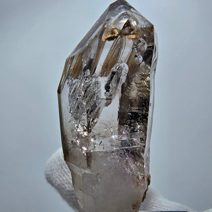 Clear Phantom Smoky Quartz DT Scepter Point Goboboseb, Namibia 49*17*17mm 