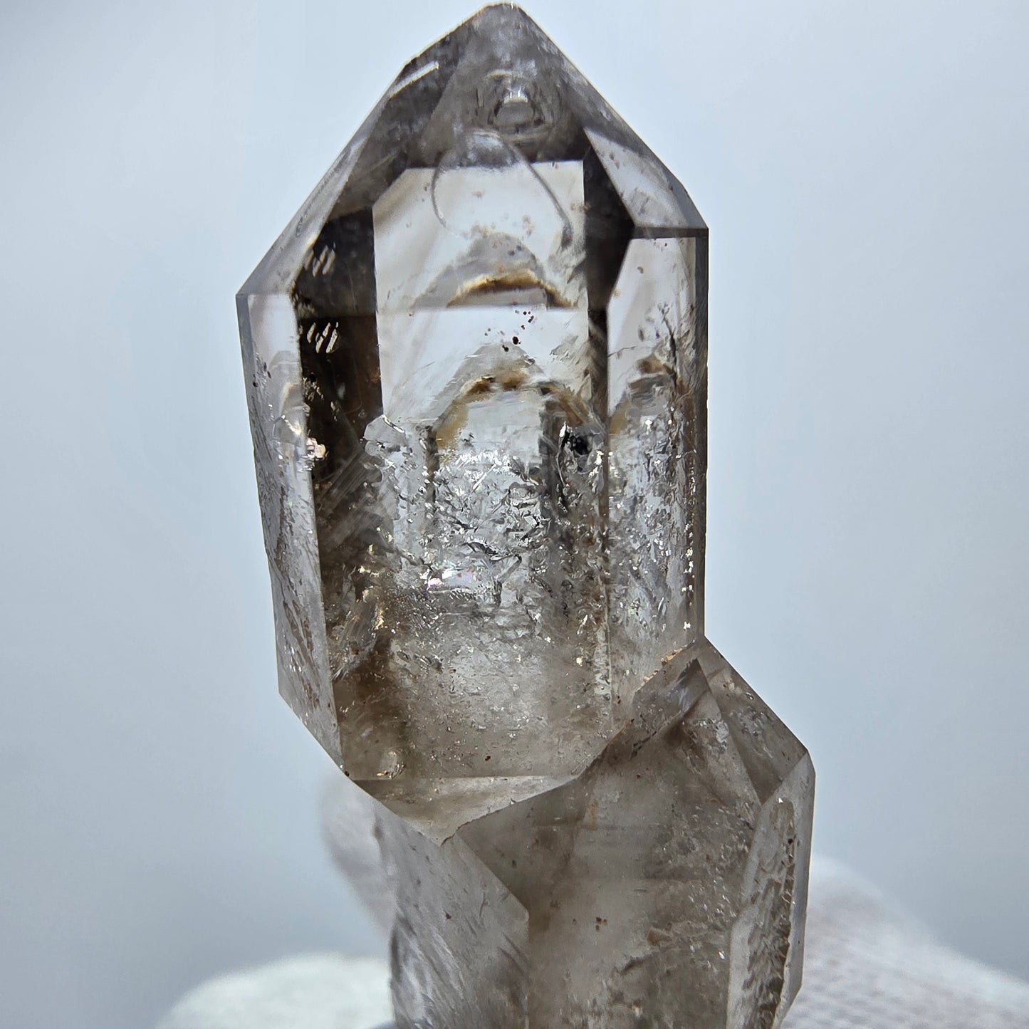 Clear Phantom Smoky Quartz DT Scepter Point Goboboseb, Namibia 42*18*14mm 