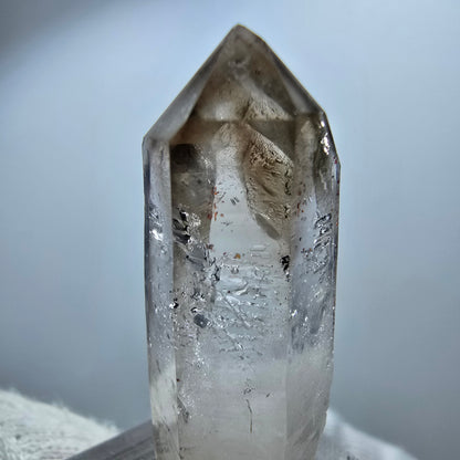 Enhydro Phantom Smoky Quartz Scepter, 1x Bubble Goboboseb, Namibia 39*12*14mm 