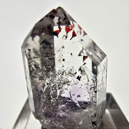 Améthyste fantôme Harlequin d'Enhydro, 3x Bubble Streep Mine, Namibie 27 x 18 x 13 mm 