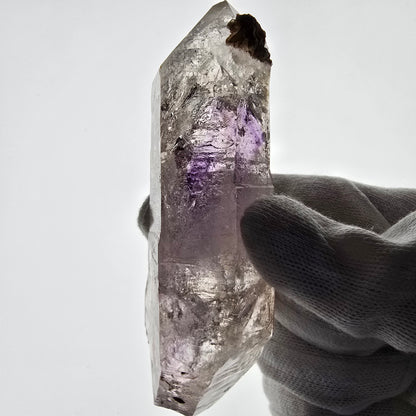 Sceptre d'améthyste squelette Enhydro DT UV Calcite 2x Bubble Valentine Pocket Namibie 106*35*26mm 