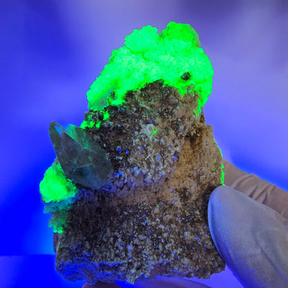 Seltene Hyalit Opal, Rauchquarz, Orthoklas Stufe Erongo, Namibia 75*60*51mm