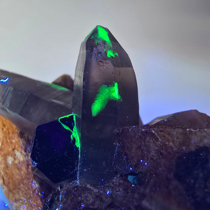 Tourmaline Schörl, quartz fumé, hyalite, stade orthose Erongo, Namibie 48*35*27mm 