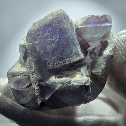 Cube de fluorite fantôme, spécimen de quartz vert violet, omégane, Namibie, 48 x 38 x 29 mm 