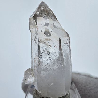 Enhydro Phantom Smoky Quartz Sceptre Tip 1x Bubble Goboboseb, Namibie 45*23*16mm 