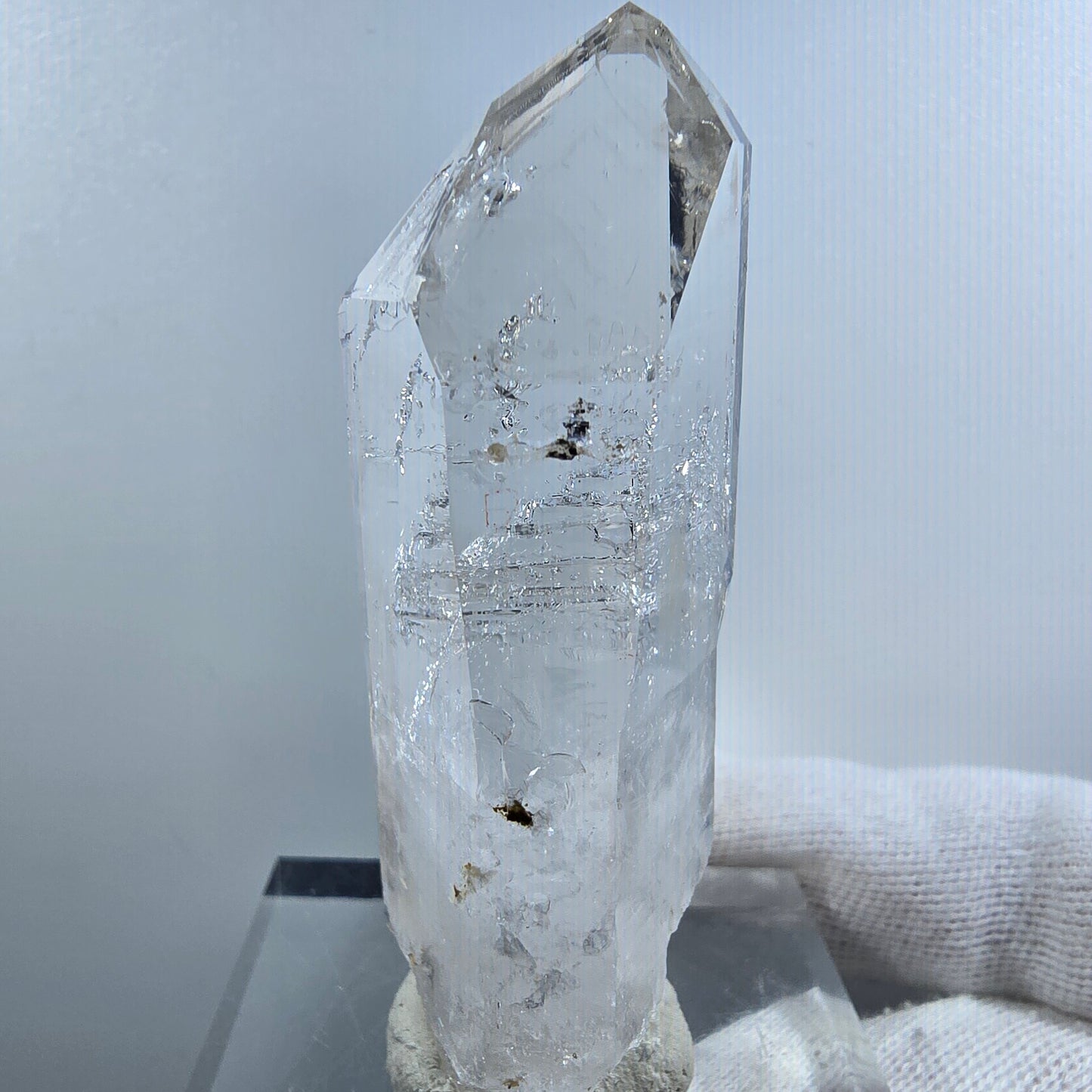 Enhydro Phantom Smoky Quartz Scepter, 2x Bubble Valentine Pocket Goboboseb Namibia 67*23*20mm 