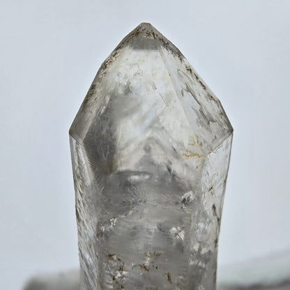 Enhydro Phantom Smoky Quartz Sceptre Tip 2x Bubble Goboboseb, Namibie 44*14*12mm 
