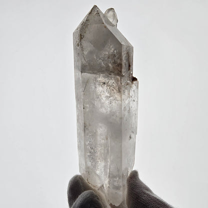 Gobo de poche Lemurian Phantom Skeleton en quartz fumé, DT Scepter Valentine. Namibie 117 x 36 x 29 mm 