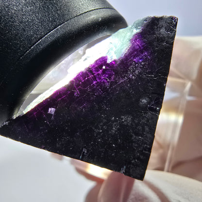 Phantom Fluorit Würfel Stufe grün lila zonal 11:11 Angel Pocket, Namibia 24*22*22mm