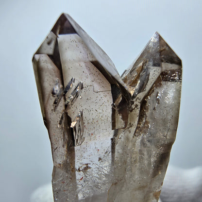 Clear Phantom Smoky Quartz DT Scepter Point Goboboseb, Namibia 38*16*12mm 