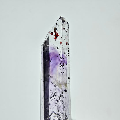 Mine d'améthyste Harlequin Phantom Point Streep, Goboboseb, Namibie, 50 x 11 x 10 mm 