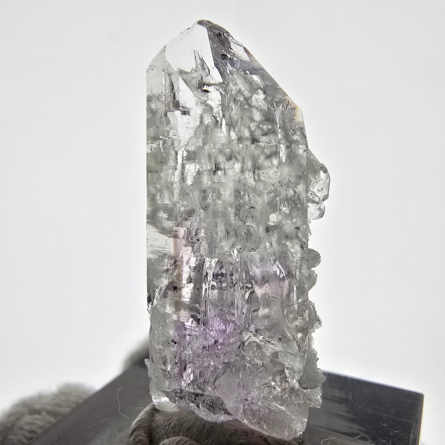 Phantom Amethyst with Analcim, Prehnite Streep Mine, Goboboseb, Namibia 33*15*10mm 